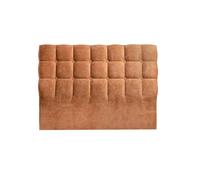 Cabecero monet 160x115x7cm tela color ocre - conforama