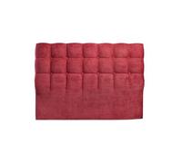 Cabecero monet 160x115x7cm tela lot burdeos - conforama