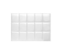 Cabecero nebraska 105cm blanco polipiel - conforama