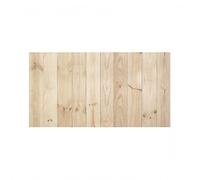 Cabecero Recto Vertical Madera Natural Sam, Madera, Beige, 150x3x80cm, Incluye Kit Herrajes. Incluye Imán Personalizable de Regalo.