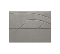 Cabecero savannah tela gris 160x120cm - conforama
