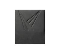 Cabecero zenith tela gris oscuro 105x120cm - conforama
