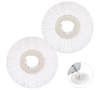 Cabeza de Fregona de Repuesto Compatible con Leifheit Clean Twist Disc el Sistema Mop,Cabezal de Recambio de Mopa de Microfibra (2 Cabeza de Fregona)