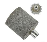 Cabeza de molienda de carburo de silicio rosca M10 para amoladora angular, broca de rueda de pulido de tallado de piedra cilíndrica grano 70 para esquinas internas locales (cilíndrica)