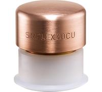 Cabeza Halder Schonhammer de 40 mm para conectores Simplex de cobre sin soldadura, con funda de plástico, versión rígida - 3804040