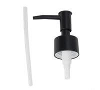 Cabezal de bomba de loción de plástico ABS con rosca 28/400 para dispensadores de jabón y loción, dispensación suave y fácil reemplazo (negro mate)