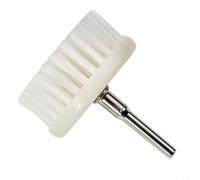 Cabezal de cepillo de taladro suave blanco de 60 mm para limpieza de tapicería, coche, alfombra, sofá, tela, detalles automáticos, vástago de 6 mm