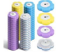 Cabezal de cepillo para inodoro - Cabezal de repuesto - Cabezal de esponja azul para cepillo de inodoro, con producto de limpieza - Cepillo de inodoro para lavabo - Bañera
