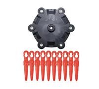 Cabezal De Desbrozadora, Cortadora De Césped, Cuchilla De Plástico | , Compatible for Parkside, PRTA 20Li A1311046(C Cutter Head Blades)