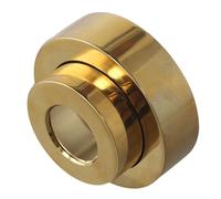 Cabezal de ducha ajustable Cubierta decorativa Material de cobre Rango de altura 0-23mm Cubierta de tubo 7x7cm Accesorio de baño, incluyendo negro, oro, plata, accesorio de fontanería (dorado)