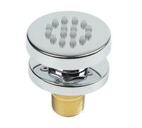 Cabezal de ducha de cuerpo redondo ajustable con conector G1/2 | Spray lateral de acero inoxidable 304 montado en la pared para el hogar, baño, masaje, spa, boquillas antiobstrucciones (cromo)