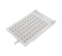 Cabezal de Ducha Efecto Lluvia Rectangular 60 Orificios Plástico Beige | Inserción de Doble Tubo, Repuesto para Mampara de Baño, Fácil Limpieza y Ahorro de Agua