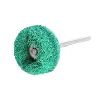 Cabezal de lijado de fibra de nailon de 25mm, juego de pulido, Mini cepillo, estropajo, rueda abrasiva for herramienta rotativa(Green,3mm shank -5pcs)