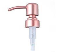 Cabezal de loción de acero inoxidable con rosca 28/400, dispensador de jabón de metal de repuesto para botellas de bricolaje, diseño a prueba de fugas con tubo largo, acabado de bronce ORB en negro
