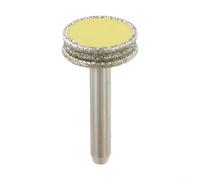 Cabezal de molienda redondo para pulido de vidrio y jade cóncava de esmeril para crear bordes curvados suaves en anillos, cuentas, azulejos de piedra, compatible con taladros giratorios, vástago de 6