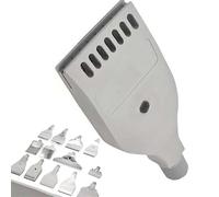 Cabezal de pulverización plana, boquilla de soplador de aire de ventilador plano de aleación de Al macho G1/4, compresor superficie fría seca, varios tamaños, 2/5pcs(5pcs,Doble fila de acero