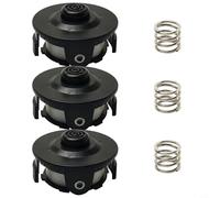Cabezal de recortadora con muelle para Tap&Go 195858-1 196146-9, bobina de hilo de nailon de 27 pies de 1,6 mm, alimentación a tope para desbrozadora DUR181Z DUR141Z BUR181, cambio rápido de hilo sin