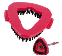 Cabezal de repuesto para cepillo de limpieza compatible con O Cedar Spin Mop 1 sistema de tanque de repuesto para cepillo de limpieza triangular para baño (color: rojo)