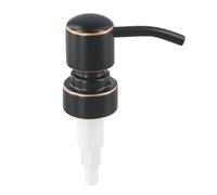 Cabezal dispensador de loción de acero inoxidable compatible con botellas y tarros de acabado de cuello 28/400 para uso doméstico o comercial (ORB)