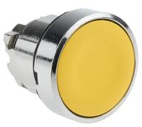 Cabezal pulsador Amarillo Schneider ZB4BA5 22mm