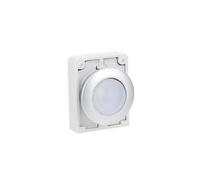 Cabezal pulsador plano 30mm blanco iluminado con 182925