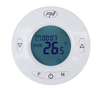 Cabezal termostático Inteligente PNI CT25T para radiador, se Conecta de Forma inalámbrica con PNI CT25WIFI Hub con Control de Internet, aplicación móvil Tuya Smart