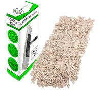 Cabezales de Mopas de Limpieza Suelos Reutilizables 40x12 cm - Fabricados en 100% Algodón Absorben Grandes Cantidades de Agua - Fáciles de Sustituir - ONIX TECH