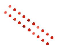 Cabilock 2 Juegos Guirnalda Decorativa de Papel Forma de Corazón Rojo, Ligera y Fácil de Colgar para Decoración de San Valentín y Ventanas