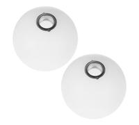 Cabilock 2 Piezas Pantalla de Lámpara de Globo Blanco Lechoso Repuesto para Espacios Interiores y Comedor