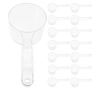 Cabilock 20 Unidades Cuchara Medidora Transparente de Plástico con Mango Ergonómico, Portátil para Mezclar Mascarillas Faciales y Cuidado Piel en Viajes