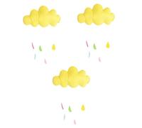 Cabilock 3 Piezas Decoraciones de Gotas de Lluvia en la Nube decoración de Nube de habitación de bebé Ornament Decoraciones de Nubes decoración de Pared de Nubes Cuarto de los niños Decorar