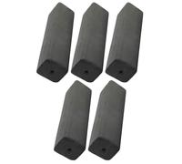 Cabilock 5 Piezas Carbón Vegetal de Bambú Negro, Encendido Rápido | Briquetas de Madera, Forma Compacta, Uso Portátil para Fogata y Cocina al Aire, Apto para Estufa