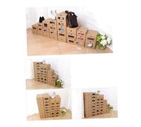 Cabilock 6piezas Cajas De Zapatos De Cartón Transparentes Estilo Cajón Diseño Resistente y Ampliado De Contenedor para Guardar Calzado y Accesorios El Hogar Protección contra Polvo y Arañaz