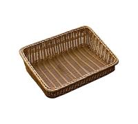 Cabilock Bandeja De Frutas 1 Pc Canasta De Menú Mimbre Natural Cesta De Almacenamiento De Mimbre Palomillas para Estanterias Cuberteros Cesta Al Aire Cestas Tejidas Cesta De Comida Fruta