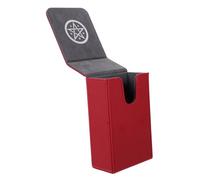 Cabilock Caja De Almacenamiento para Tarot Y Baraja Estuche Rectangular De PU con Tapa Sellada Organizador De Escritorio para Cartas Diario Sobres Postales Y Cheques 5.31 X 3.07 X 1.92 in
