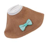 Cabilock Collar Cónico para Pájaros Antimordeduras Tamaño M, Protector de Cuello para Loros y Periquitos, Color Marrón de Fieltro, Adecuado para Recuperación y Prevención de Picoteos