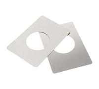 Cabilock Embellecedor Pomo Puerta 2 Uds Placa De Refuerzo De Puerta Placa De Reparación De Pomo De Puerta De Muebles Placa De Reparación De Cerradura De Puerta De Acero Inoxidable