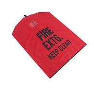 Cabilock Funda de Tela Resistente para Extintor de Incendios Roja Protección contra Intemperie y Alta Visibilidad para Uso en Pared y Patio