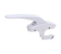 Cabilock Manija de Ventana Abatible de Color Blanco Pestillo Seguro y Aleación de Zinc, Compatible Universalmente, Adecuado para Ventanas Corredizas y Exteriores