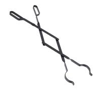 Cabilock Pinzas Plegables Metálicas para Chimenea Interior y Exterior Tenazas para Leña Portátiles Mango Ergonómico Herramienta Resistente para Fuego Exterior y Barbacoa Uso Doméstico y