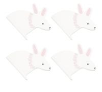 Cabilock Servilletas de Papel Desechables Color Blanco, Diseño Divertido de Conejo, 20 Material Papel, para Fiesta de Pascua Ideales para Decoración de Mesa en Cumpleaños Infantil