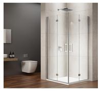 Cabina de ducha Gelco LORO, rectangular, de 700x700 mm, con entrada por un lateral