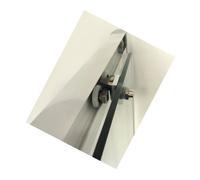 Cabina de ducha tipo cuarto de círculo RAVAK Blix BLCP4-90 SABINA, perfil de aluminio brillante, 175 cm de altura, puerta de dos hojas (B270C40Z1)