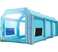 Cabina inflable para pintura de 12x5x4 metros, tienda personalizada, cabina inflable para pintura
