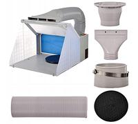 Cabina portátil de aerógrafo con plataforma giratoria