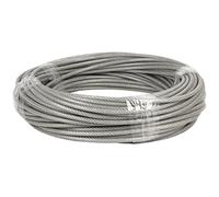 Cofan Cable de acero 6x8 mm (6x7+1) plastificado – 100 m