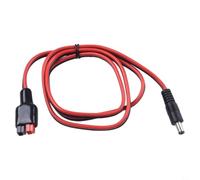 Cable adaptador de panel solar para 15a 30a 45a conector de poste de alimentación 14awg 1m cable rojo negro DC 5.5x2.5mm para RV Camper para sistema de batería 12v 24v