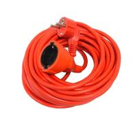 Cable Alargador Eléctrico 15m, 20m, 25m y 30m y 40m Prolongador De Corriente, Ideal para Uso Exterior, Doméstico, Extensión Eléctrica Color Naranja
