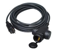 Cable alargador Kopp H07RN-F Negro 10 m Triple Bipolar