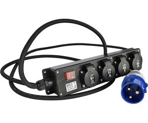 Cable alargador ks ex3m-4s con adaptador 4 tomas 1,5 m compatible 16a